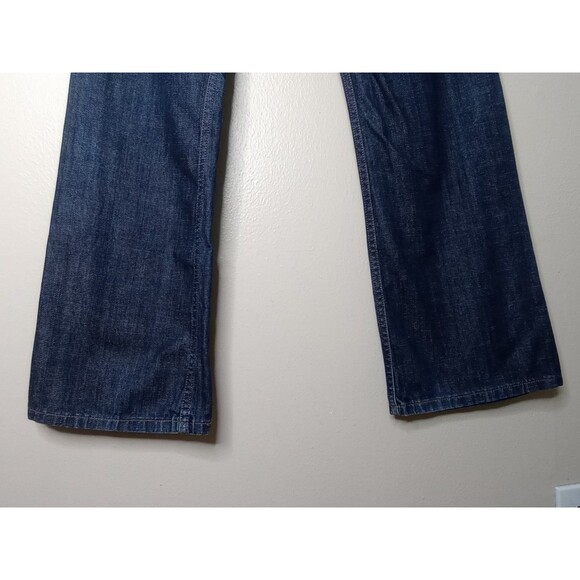 Levis 515  Bootcut Jeans Womens 100% Cotton Midrise Slim Taper Dark Wash 33x31.5 - Picture 13 of 14